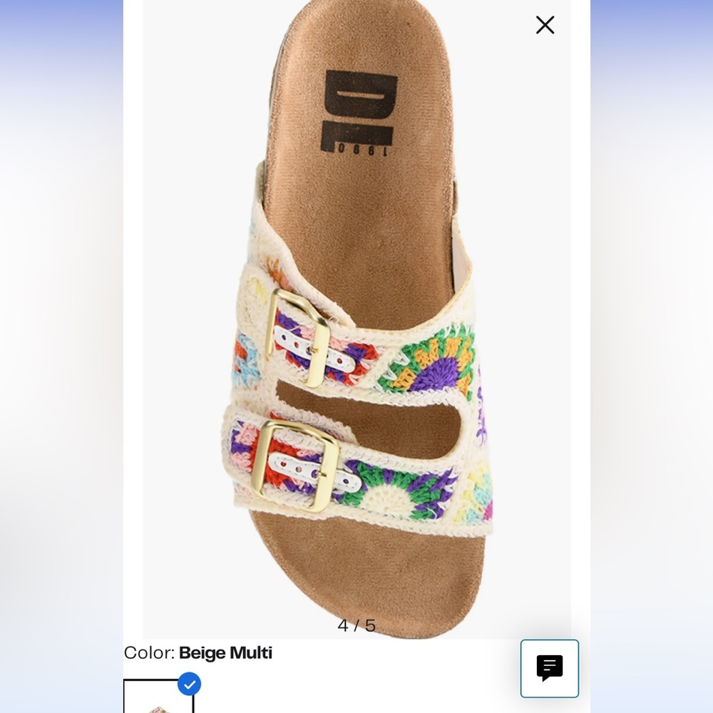 Dirty Laundry Beige Multi Sandals